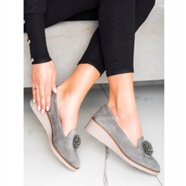 Domni eleganți cu decor VINCEZA gri 1