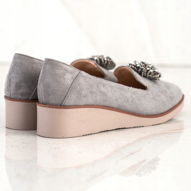 Domni eleganți cu decor VINCEZA gri 2