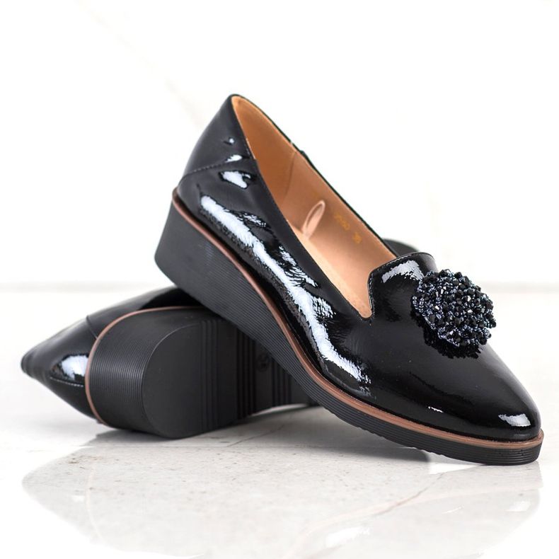 Domni eleganți cu decor VINCEZA negru 1