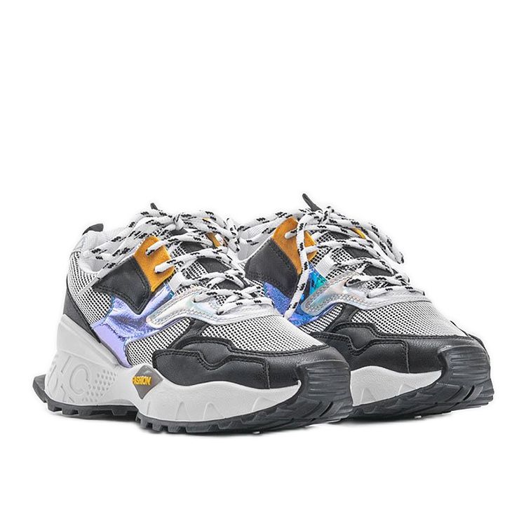 Adidași negri Holly alb negru 1