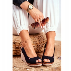 PS1 Sandale cu panglică Tommy Black maro negru 1