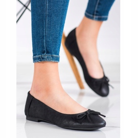 SHELOVET Balerină clasică cu arc negru 1