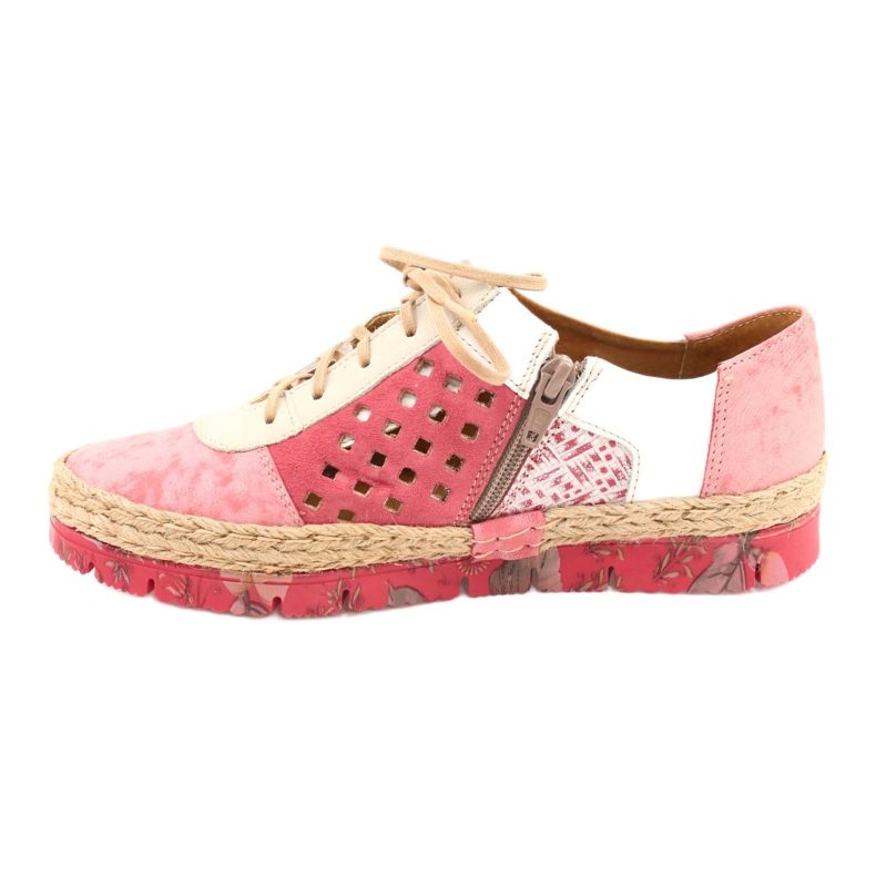 Încălțăminte din piele pentru femei Maciejka Coral 03339-43 bej alb roșu roz 4 Încălțăminte din piele pentru femei Maciejka Coral 03339-43 bej alb roșu roz 4