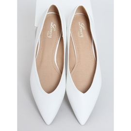 Balerini pentru femei albe MM-600 Alb 1