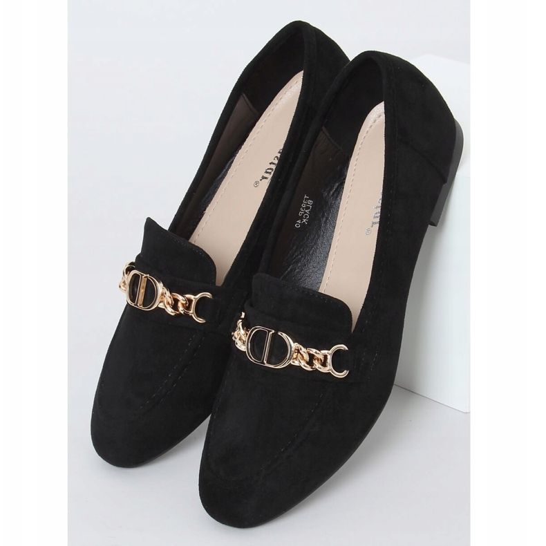 Mocasini dama negri T393P Negru 1