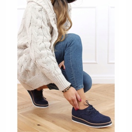 Mocasini dantelate dama bleumarin 8988-45 Albastru albastru marin 2