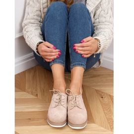 Mocasini dama cu dantelă bej 8988-45 Bej 2 Mocasini dama cu dantelă bej 8988-45 Bej 2