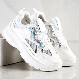 SHELOVET Adidași albi pe platformă 2