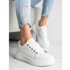 SHELOVET Adidași la modă pe platformă alb 1