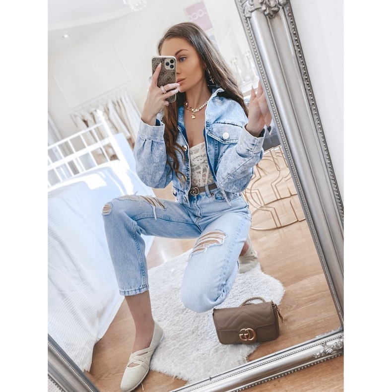 Balerini din material bej bej LD8E07 2