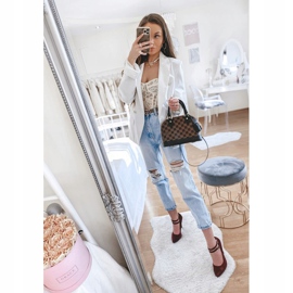 Pompele din piele de căprioară burgundă pe călcâiul L408 roșu 2