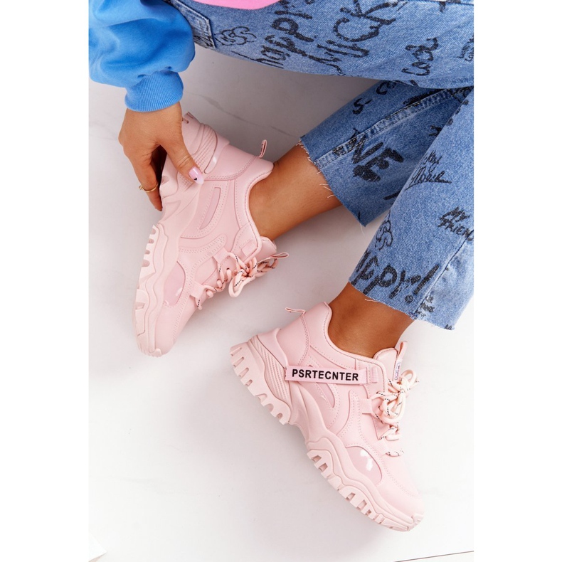 EVE Adidași de damă pe o talpă masivă roz Laugh 1