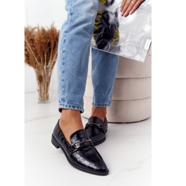 S.Barski Mocasini de damă eleganți de S. Bararski Black negru 1