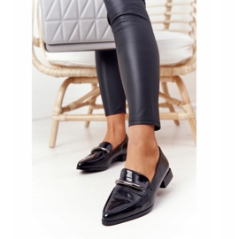 S.Barski Mocasini eleganți S. Barski Premium Lacuit Negru 2