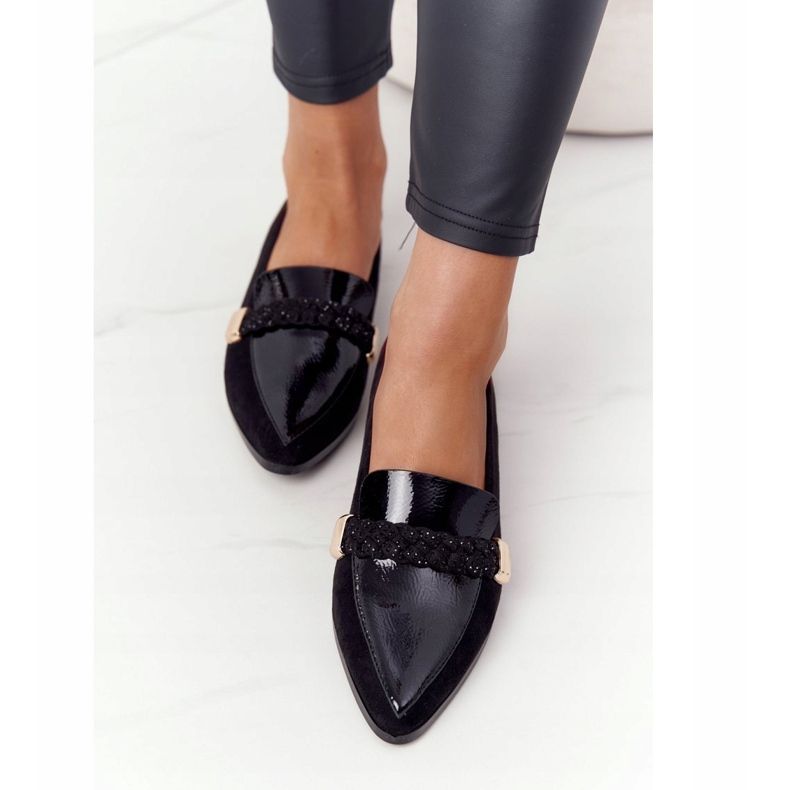 S.Barski Mocasini elegante S. Barski Premium Suede Black negru 1