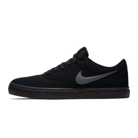 Pantofi bărbați Nike Sb Check Solar Cnvs negru 843896 002 gri 1