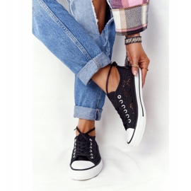 FB2 Adidași pentru femei din dantelă neagră Candice negru 1 FB2 Adidași pentru femei din dantelă neagră Candice negru 1