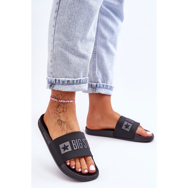 Papuci de damă Big Star FF274A200 Negru incolor 2