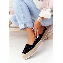 S.Barski Espadrile pe platforma de paie S. Bararski Negru 1