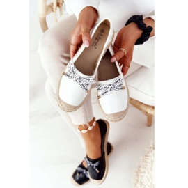 S.Barski Espadrile pe talpă de paie alb S. Bararski 1 S.Barski Espadrile pe talpă de paie alb S. Bararski 1