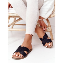 Papuci de damă eleganți S.Barski Negru 1