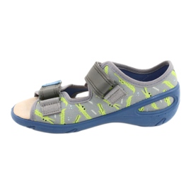 Pantofi pentru copii Befado pu 065X159 albastru gri multicolor 2