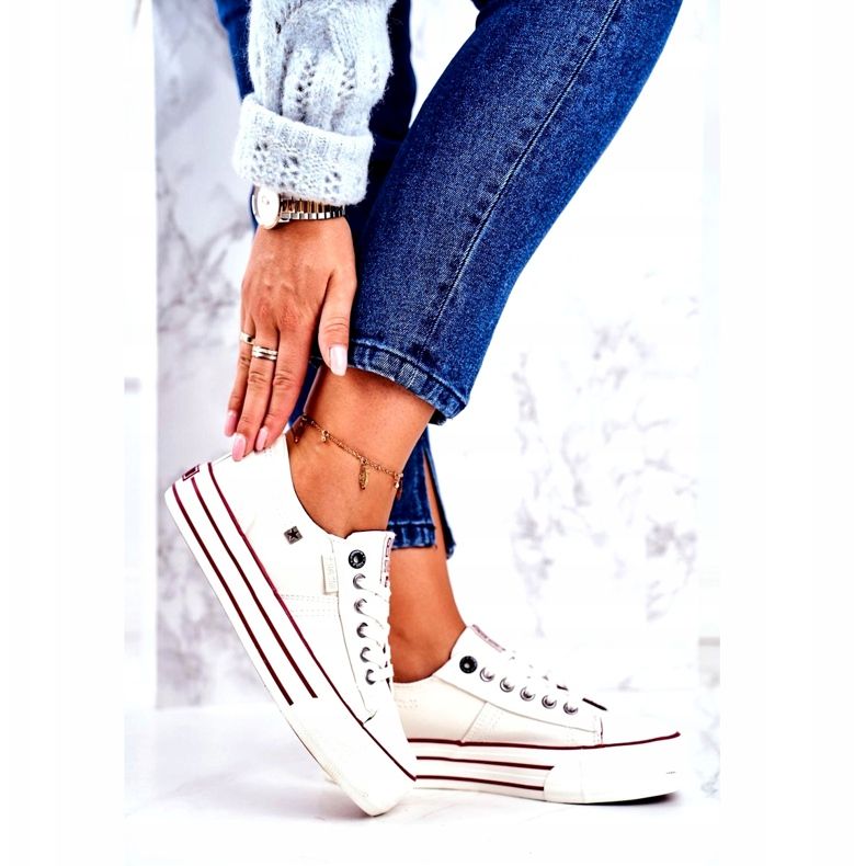 Adidași pentru femei Big Star White GG274140 alb 2