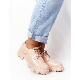 PS1 Oxfords pentru femei pe platforma Imogen nud bej roz 5