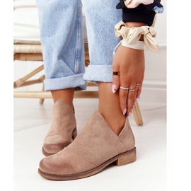 PS1 Cizme pentru femei cu decupaje Bej Hillary maro 2 PS1 Cizme pentru femei cu decupaje Bej Hillary maro 2