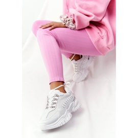 PS1 Adidași de damă pe talpă mare alb Good Mood 2
