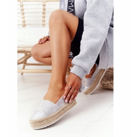 S.Barski Espadrile pe platforma de paie S. Barski Grey bej 2