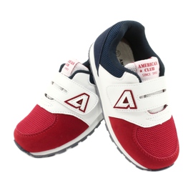 American Club Pantofi sport pentru copii Insert din piele BS01 BS02 RED multicolor 3
