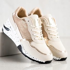 SHELOVET Tenisi Golden Wedge multicolor de aur 2