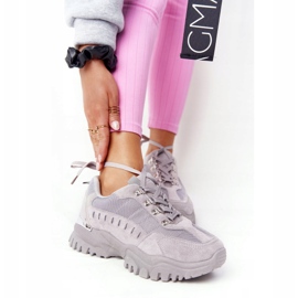 PS1 Adidași de damă pe talpă mare gri Good Mood 1