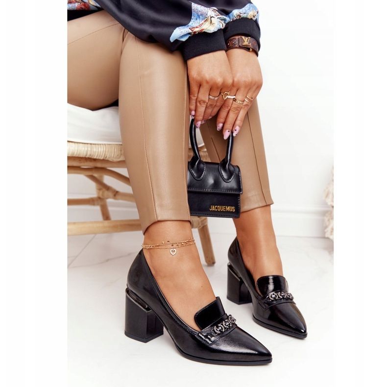 Pompele elegante pe o bară S.Barski Premium Black negru 1