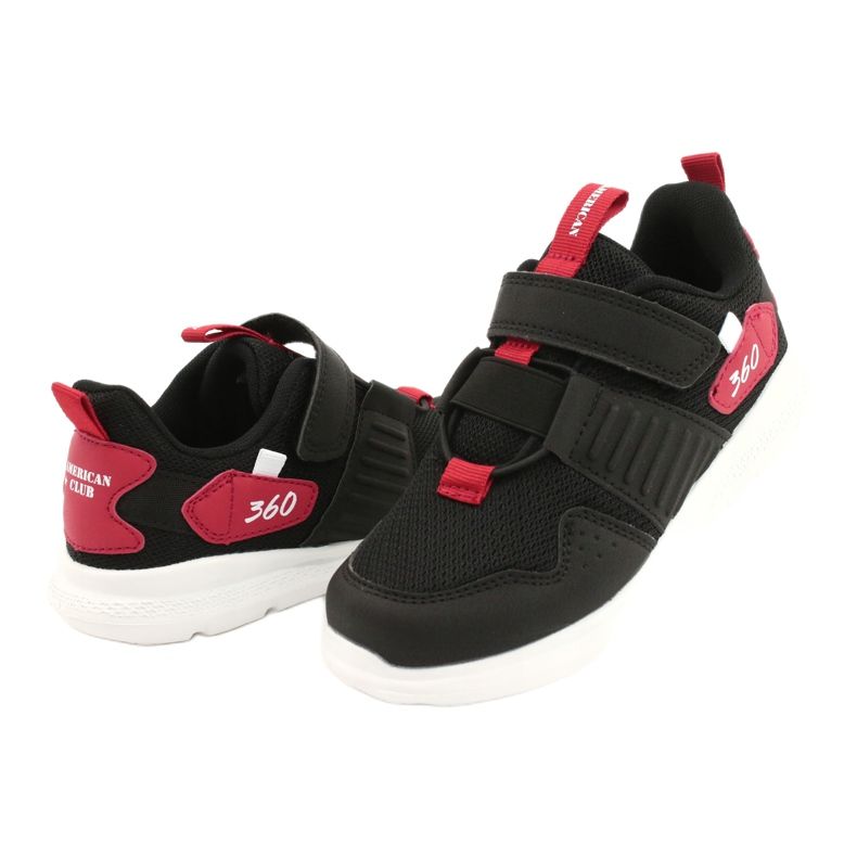 Pantofi sport cu branț din piele American Club AA06 negru 3