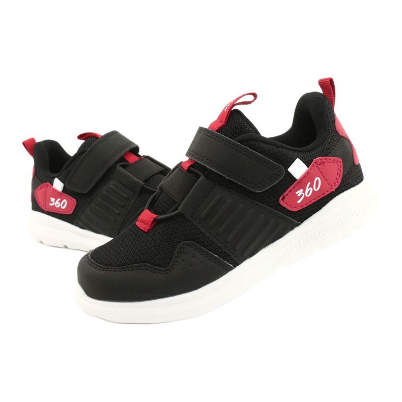 Pantofi sport cu branț din piele American Club AA06 negru 5