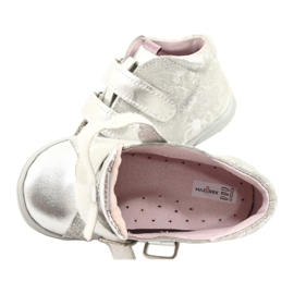 Mazurek Pantofi sport din piele cu velcro 1264 argintiu gri 5 Mazurek Pantofi sport din piele cu velcro 1264 argintiu gri 5