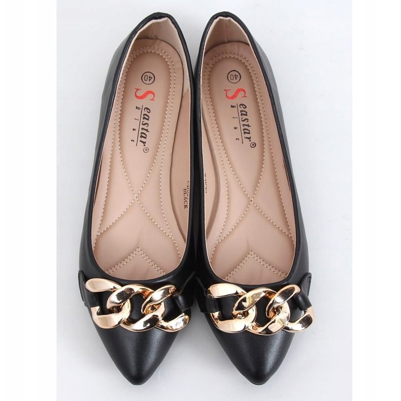 CD82P negru Balerini negri cu lanț 1