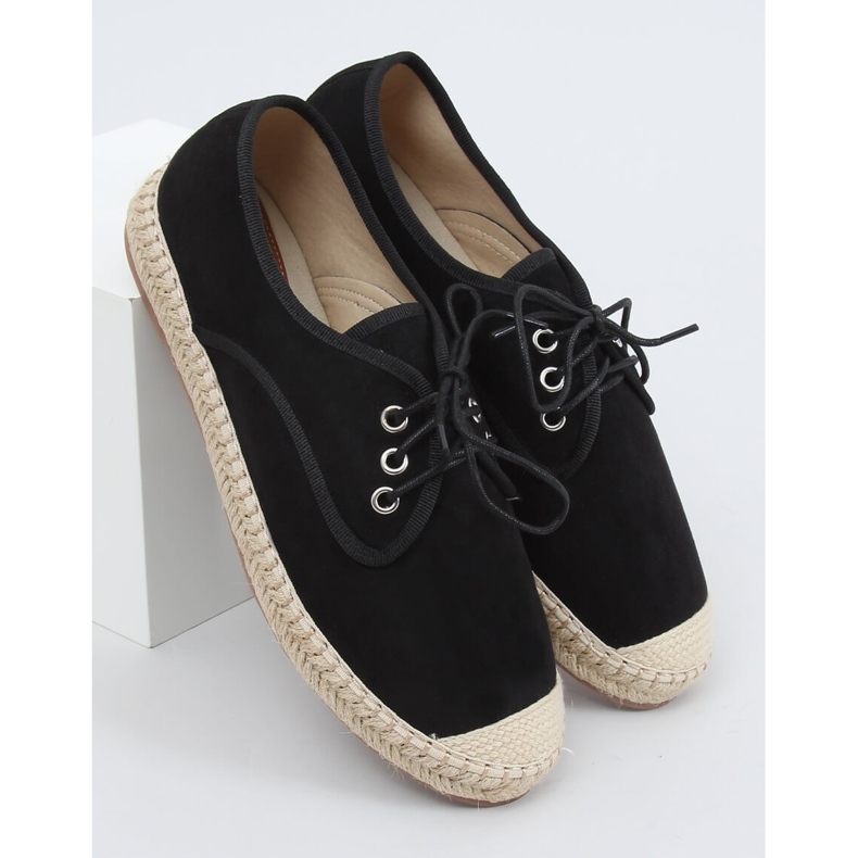 Espadrile de damă negre 77-196 Negre negru 1