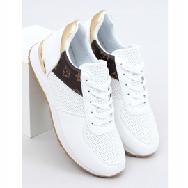 Pantofi sport albi pentru femei J2140 ALB / MARO 1