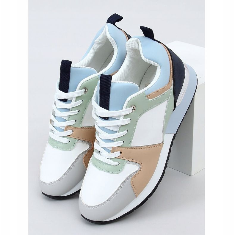 Pantofi sport multicolori B0-671 Albastru 1