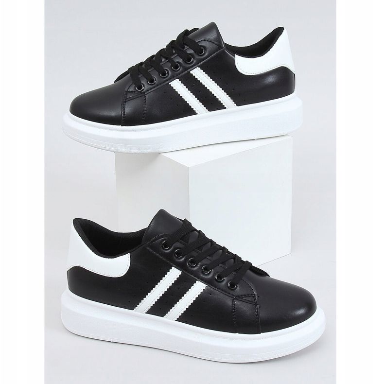 Adidași negri pentru femei VL139P NEGRU / ALB 1