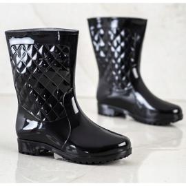 Bona Welly matlasat Wellies negru 1