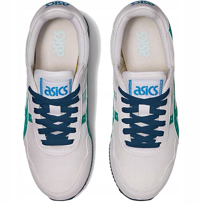 Pantofi copii Asics Tiger Runner Gs alb și albastru 1204A015 100 multicolor 1