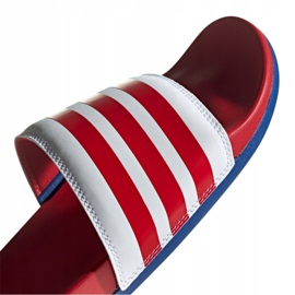 Papuci Adidas Adilette Comfort M EG1853 alb roșu 2