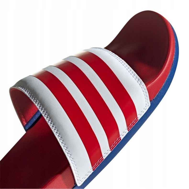 Papuci Adidas Adilette Comfort M EG1853 alb roșu 2
