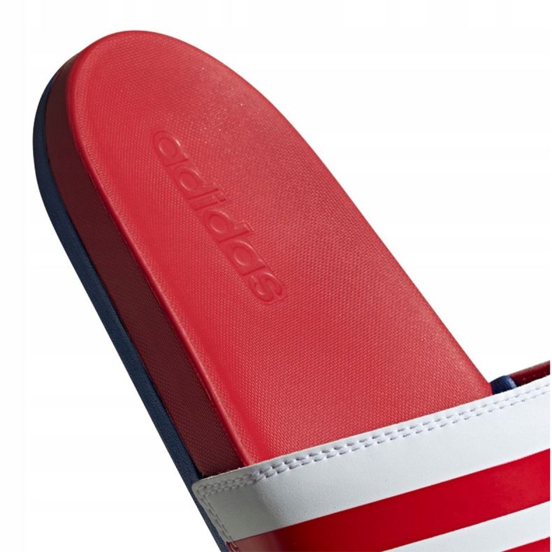 Papuci Adidas Adilette Comfort M EG1853 alb roșu 4