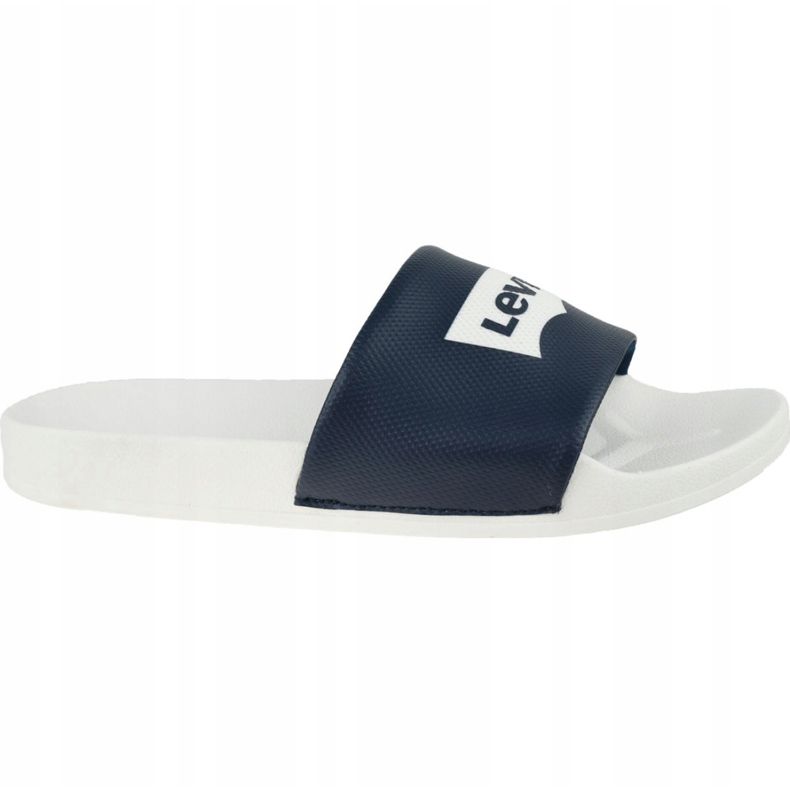 Sandală Levi's Batwing Slide 228998-756-51 alb albastru marin 2