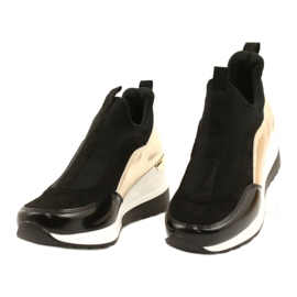 Adidași cu pene Evento 21PB35-4000 negru de aur 4
